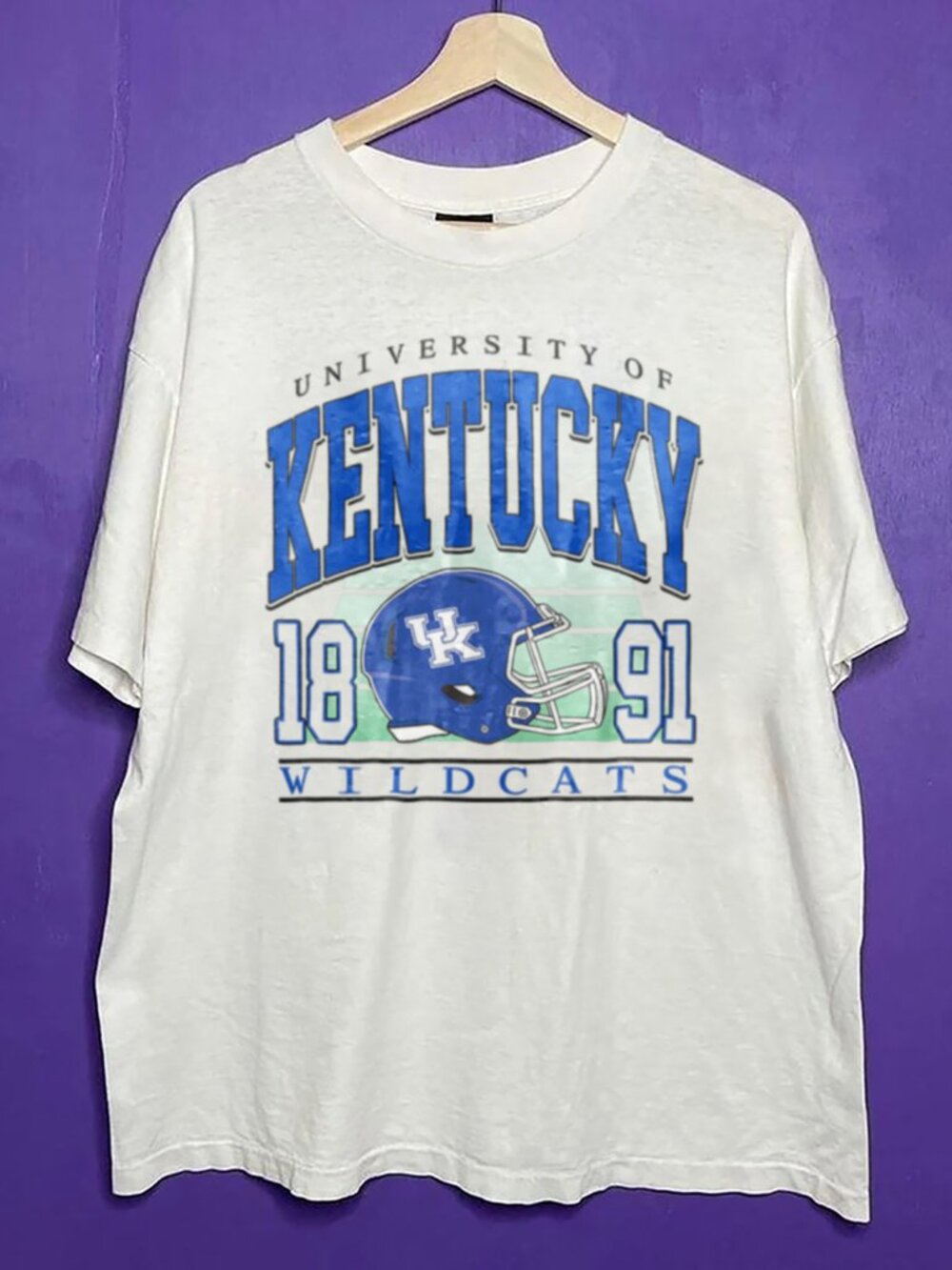 90s Vintage University of Kentucky Wildcats Football Shirt, Retro NCAA Shirt Tee